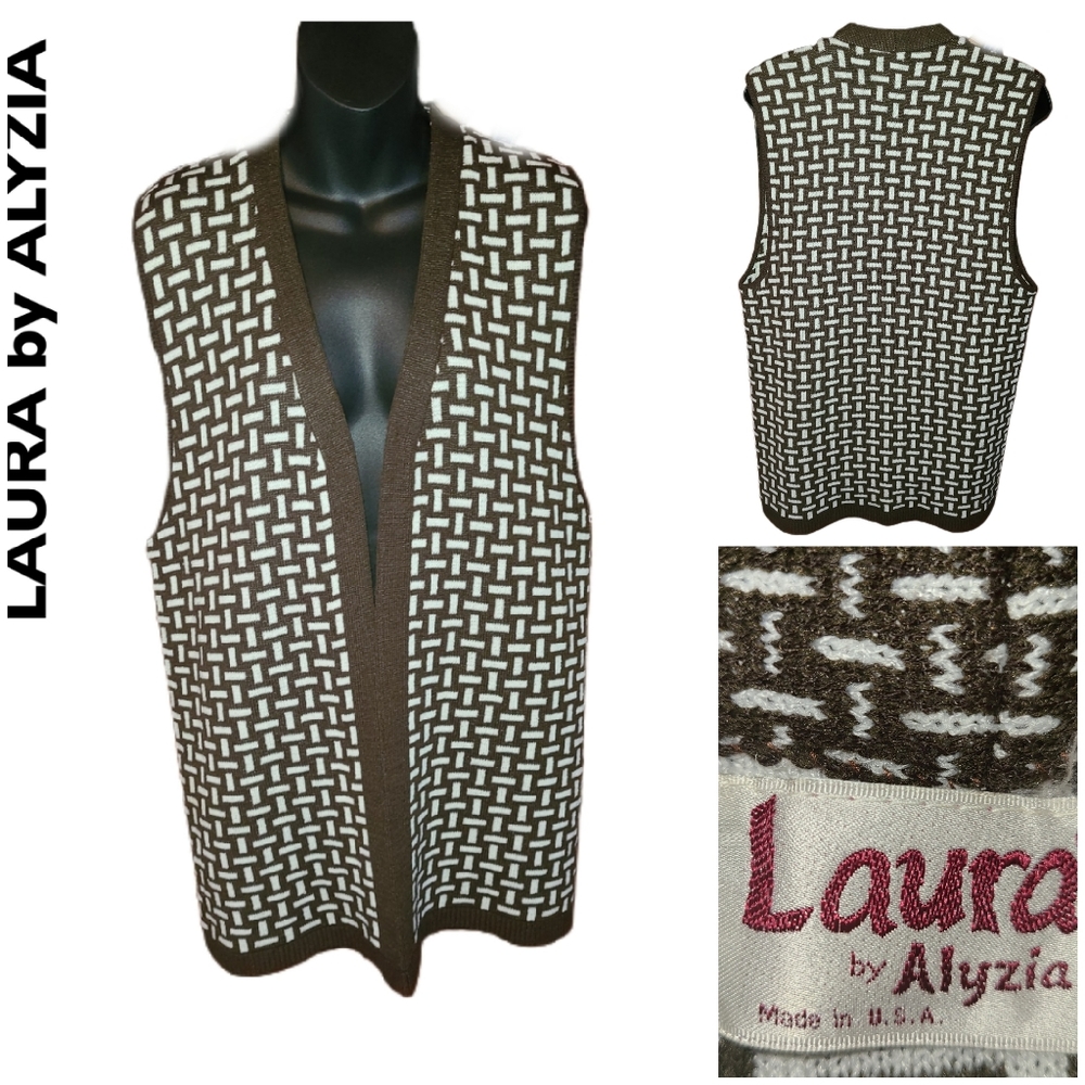 VINTAGE LAURA  by ALYZIA KNIT SWEATER VEST